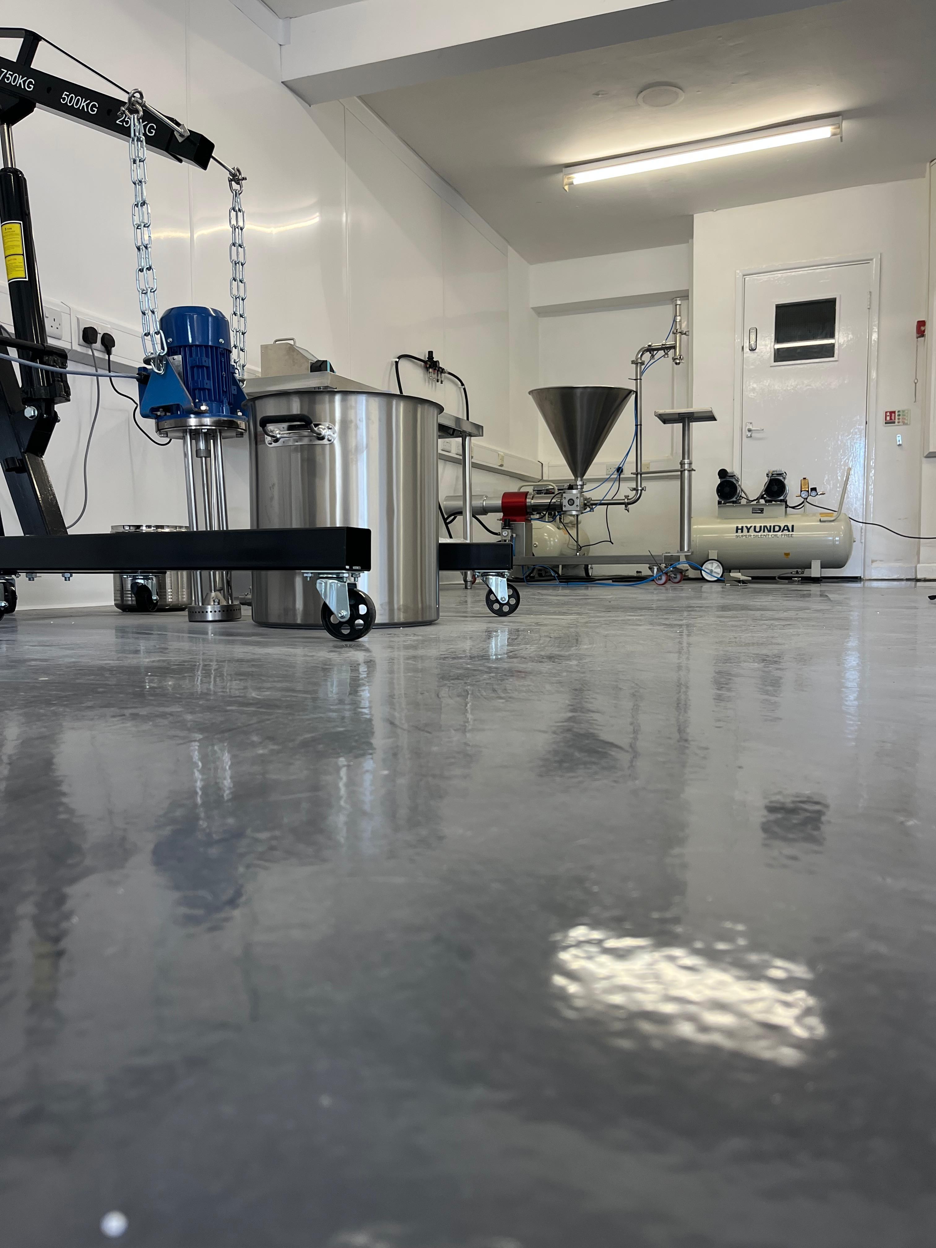 Production line overview at The Filling Lab, Bolton.